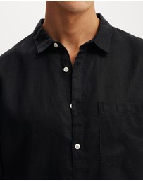 Cotton On - Relaxed Linen Long Sleeve Shirt