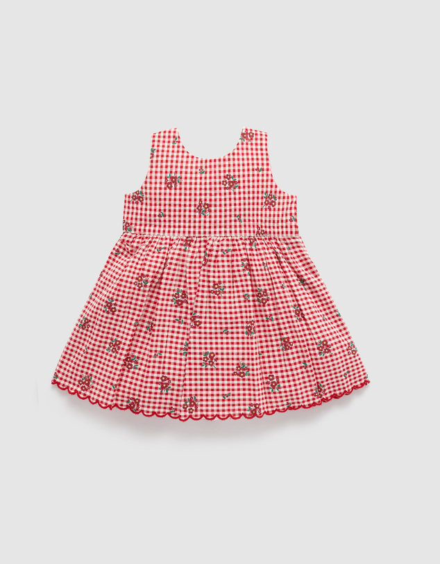 Purebaby - Gingham Dress-Kids-Babies
