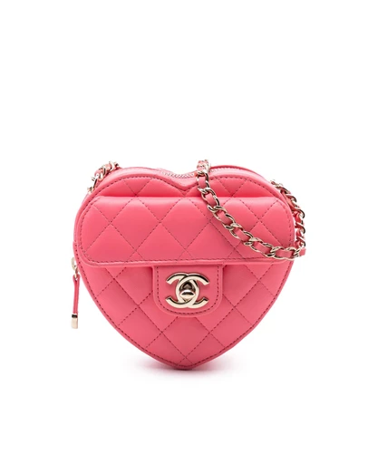 Pre-Loved by Azura Reborn - Pre-Loved Mini Lambskin CC in Love Heart Crossbody