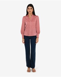 Forcast - Dotti Polka Dot Printed Blouse