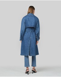 DRICOPER DENIM - Reya Denim Trench Coat