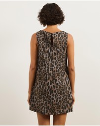 Atmos&Here - Rhe Cotton Twill A-Line Mini Dress