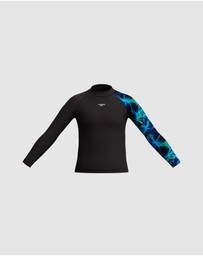 Speedo - Printed Long Sleeve Rash Top - Kids-Teens