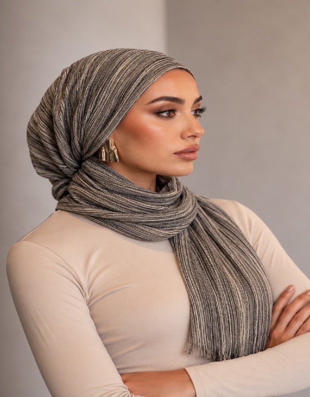 Mod Squad - Rayon Wave Hijab - Cookies and Cream