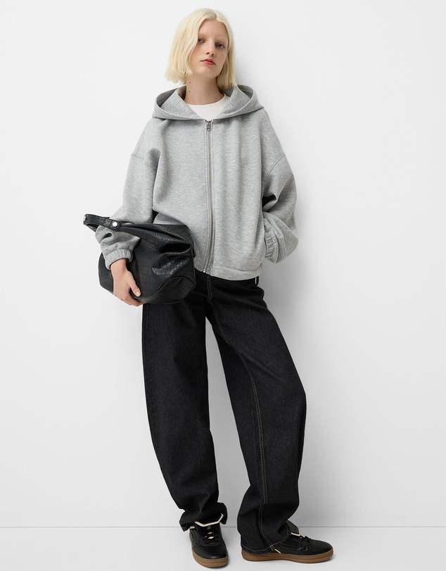 Bershka - Leather Effect Maxi Bag