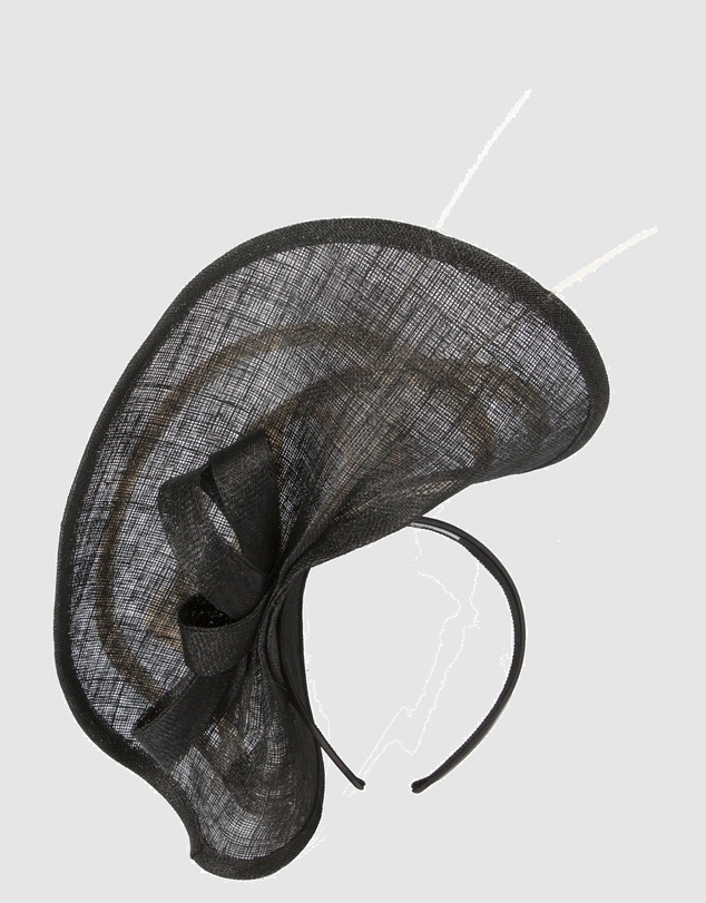 Max Alexander - Large Black Racing Fascinator