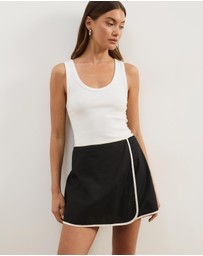 Atmos&Here - Annie Linen Blend Wrap Skort