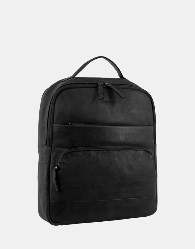 Pierre Cardin - Pierre Cardin Rustic Leather Business Backpack/Computer Bag