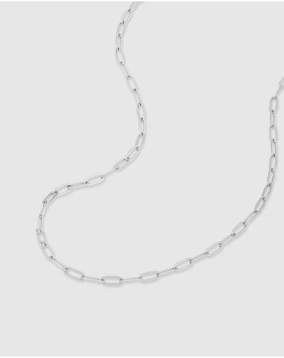 Wanderlust + Co - Petite Harper Silver Essential Chain Necklace