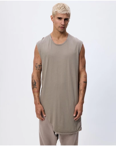 Surrounded By Ghosts - The Graftonite Asymmetrical Cotton Tail Muscle T-Shirt