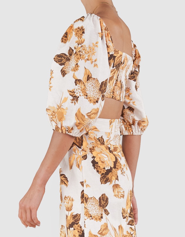 Amelius - Saint Lucia Linen Crop Top