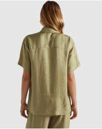 Seed Heritage - Satin Short Sleeve Shirt