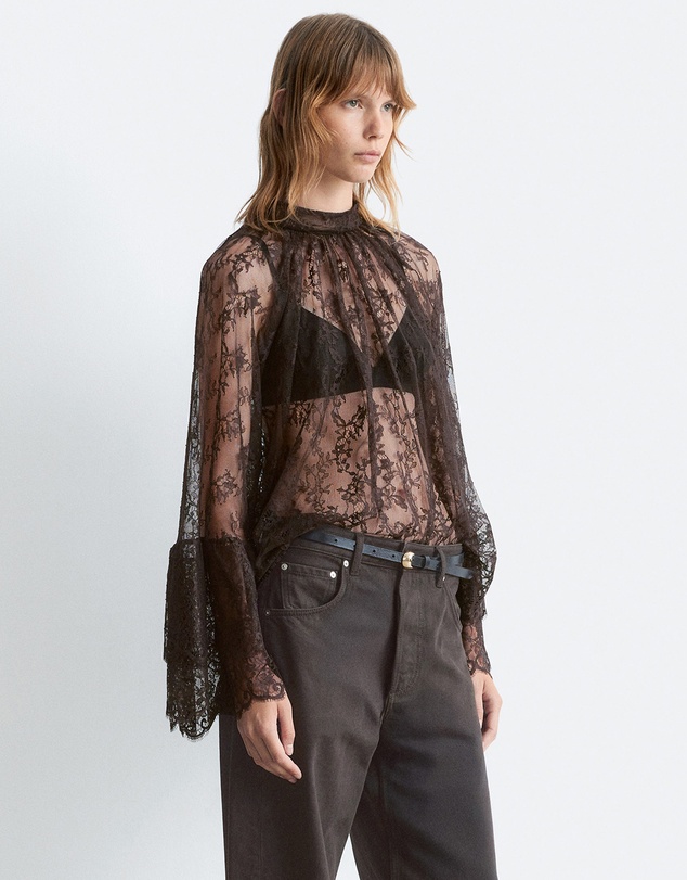 & Other Stories - Flounced Lace Blouse