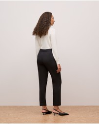 Trenery - Ponte Tailored Slim Pant in Black