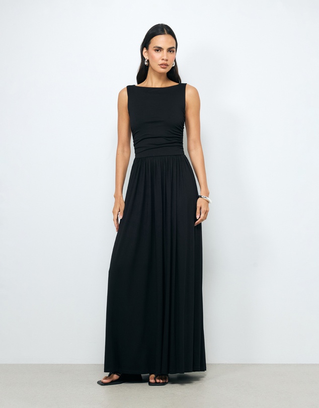 AERE - Daya Ruched Midi Dress