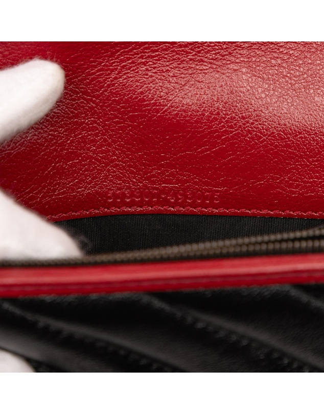 Pre-Loved by Azura Reborn - Pre-Loved GG Marmont Matelasse Leather Torchon Wallet On Chain