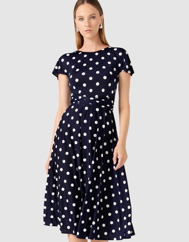 SACHA DRAKE - Reverse Wrap Midi Dress