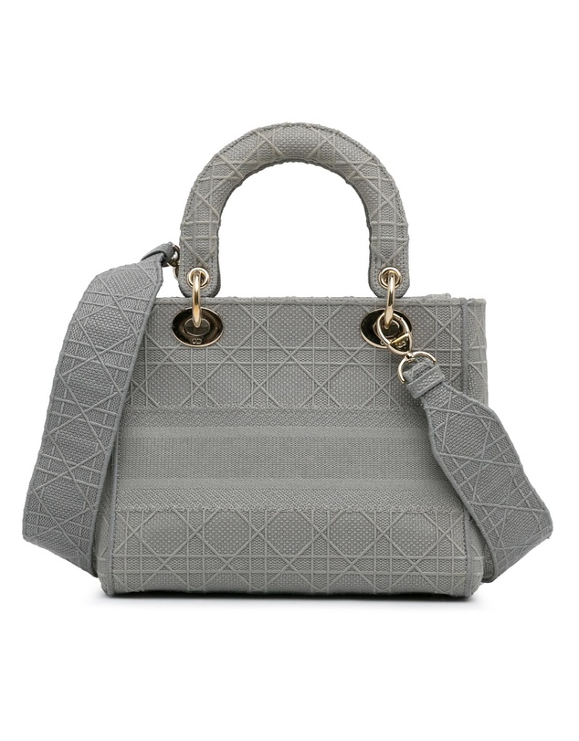 Pre-Loved by Azura Reborn - Pre-Loved dior Dior Caro Mini Bag Grey Embossed Canvas
