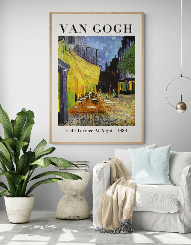 Inka Arthouse - Cafe Terrace by Van Gogh Art Print