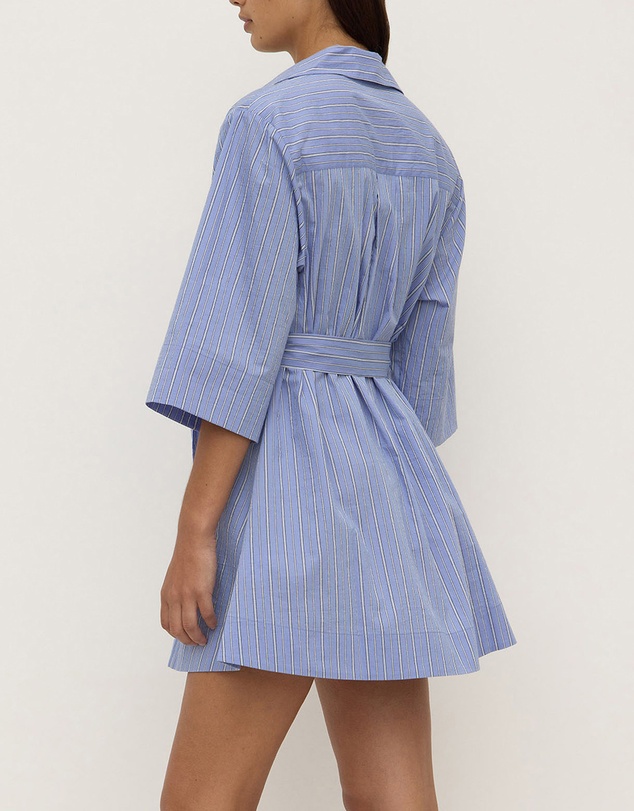 Assembly Label - Erina Stripe Mini Shirt Dress