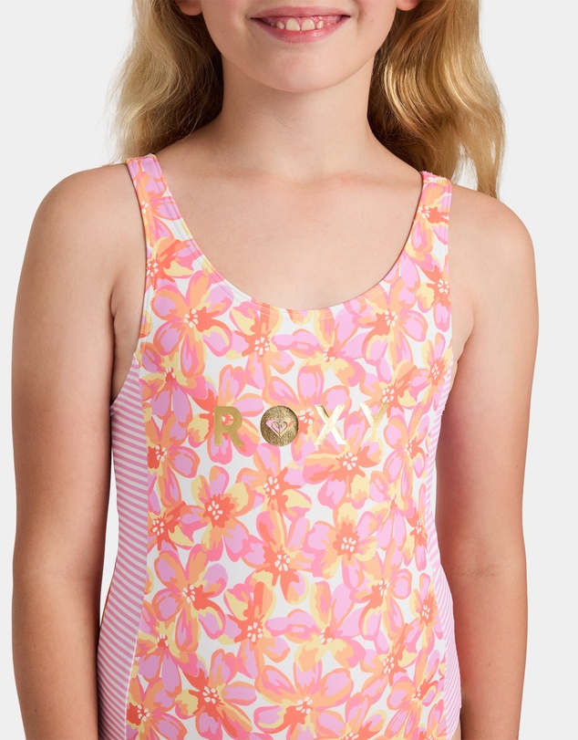 Roxy - Girls 8 to 16 Rg Petal Party One Piece Swimsuit