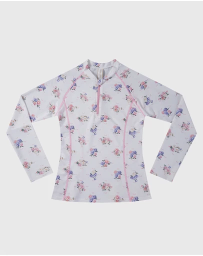 Aqua Blu Kids - Posie Long Sleeve Rash Vest - Teens
