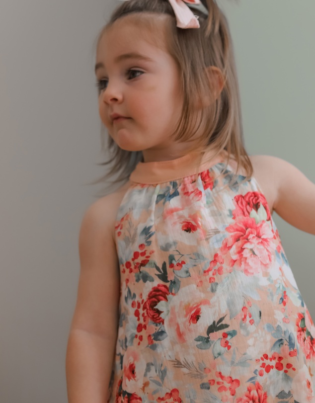WITH LOVE FOR KIDS - Cotton Muslin A-Line Dress - Babies - Kids