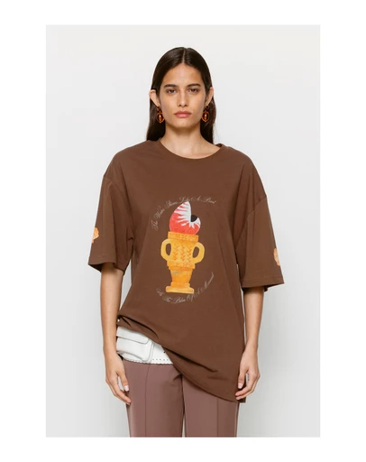 The Wolf Gang - Relaxed Camiseta T-shirt - Chocolate