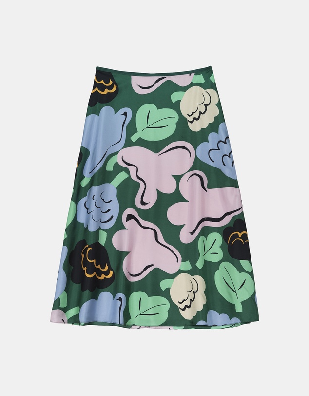 Marimekko - Koostumus Kukasta Kukkaan Silk skirt