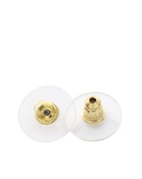 Pre-Loved by Azura Reborn - Pre-Loved CC Gold Plated Faux Pearl and Rhinestone Heart Earrings