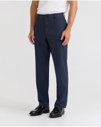 Oxford - Marlo Herringbone Cotton Trousers