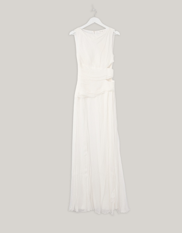 Revibe - Repaired Shona Joy Claude Side Split Maxi Dress - AU 8