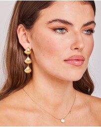 Zoe Olivia - Waterproof Shell Drop Stud Earrings