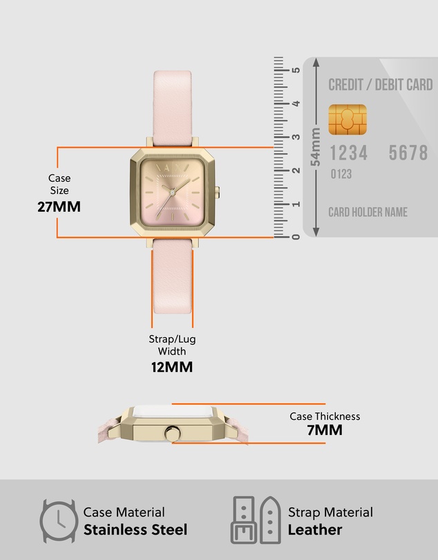 Armani Exchange - Pink Analogue Watch