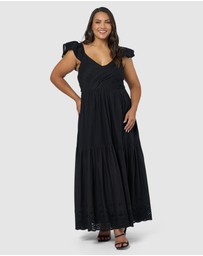Something 4 Olivia - Georgie Broderie Maxi Dress