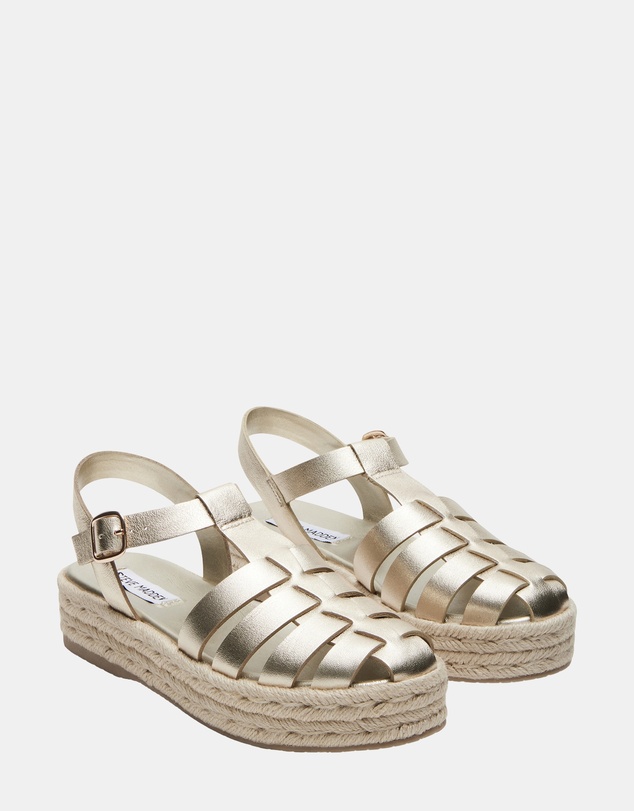 Steve Madden - Marlin Gold Leather Heels