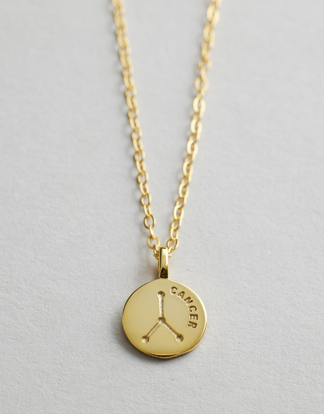 Native Sol - Cancer Star Sign Pendant Necklace