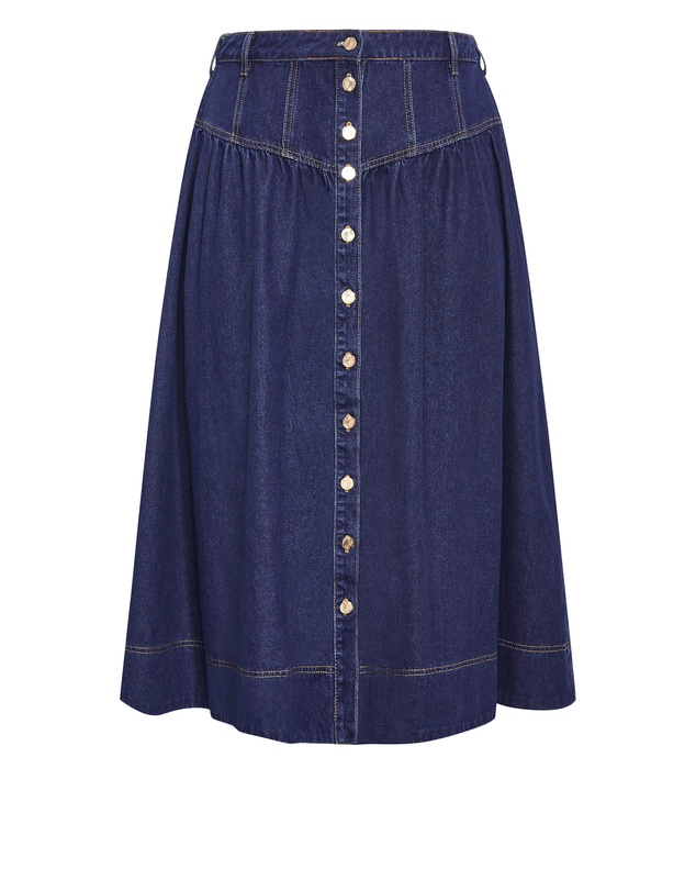 City Chic - Ari Denim Midi Skirt
