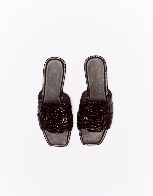 Walnut Melbourne - Agnes Leather Slide