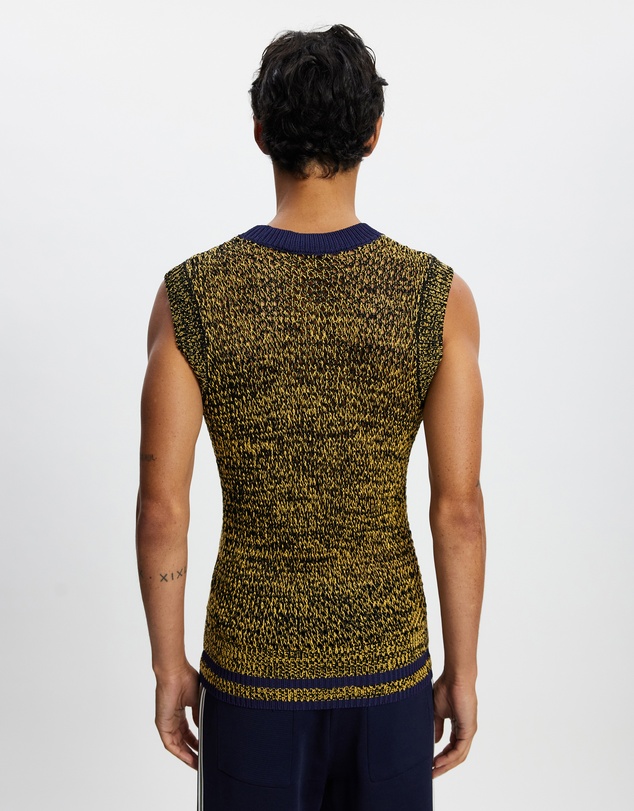 Wales Bonner - Mouline Yarn Shade Knit Vest