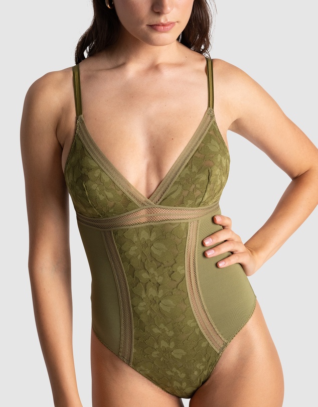 Passionata - Gardenia Wirefree Lingerie Bodysuit With Lace