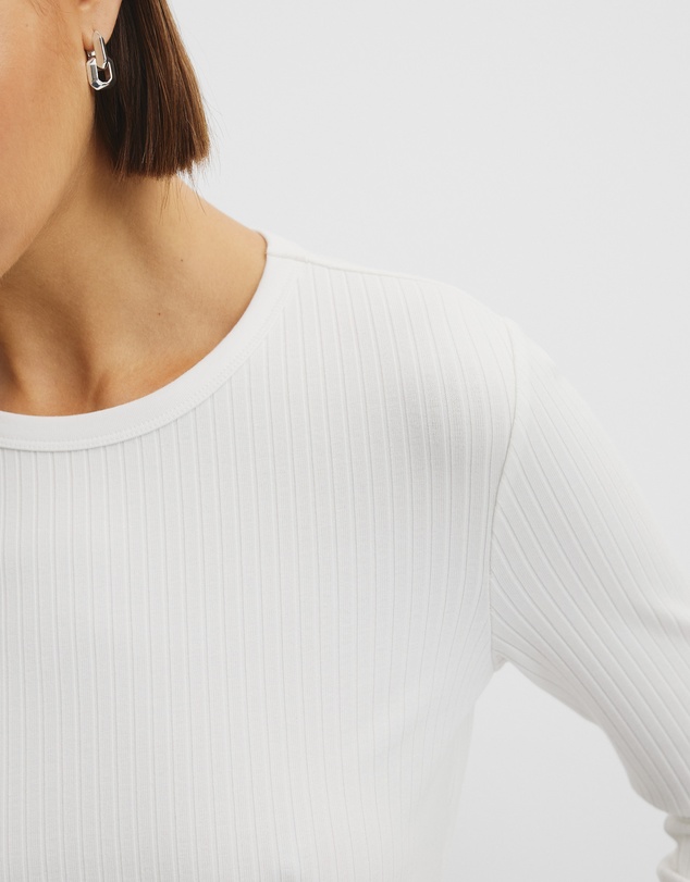 Country Road - Long Sleeve Rib Top