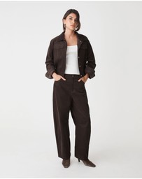 Forcast - Nya Corduroy Barrel Leg Pants