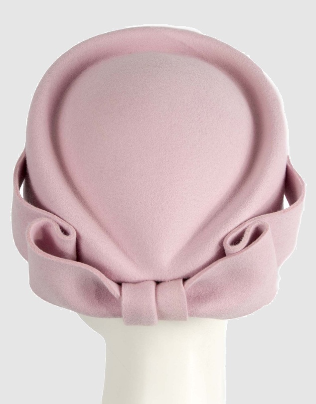 Max Alexander - Felt Pink Pillbox Hat