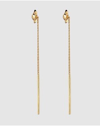 Elli Jewelry - Sunburst Drop Earrings in Gold-Plated 925 Sterling Silver