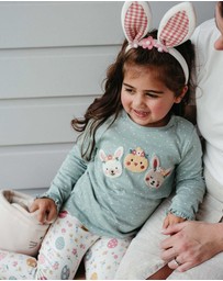 Purebaby - Bunny Friends Long Sleeve Tee -Kids-Babies