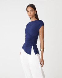 Forcast - Keeley Bamboo Split Hem Top