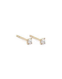 Michael Hill - 0.25 Carat TW Diamond Solitaire Stud Earrings in 18kt Yellow Gold
