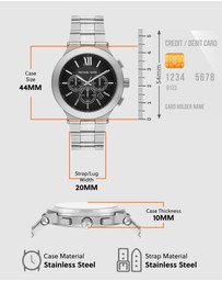 Michael Kors - Billie Silver Tone Chronograph Watch