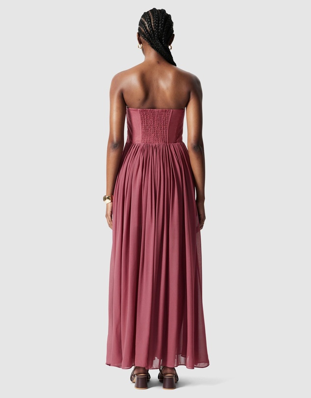 & Other Stories - Sheer Corset Midi Dress